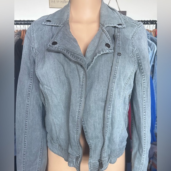 Lucky Brand Gray Jean Jacket Classic Denim Style - Picture 1 of 3